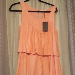 Jane and Delancey ruffles tank top, sz m